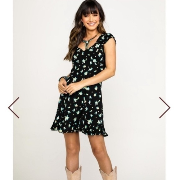 Free People Like A Lady Printed Mini Dress - Picture 10 of 10